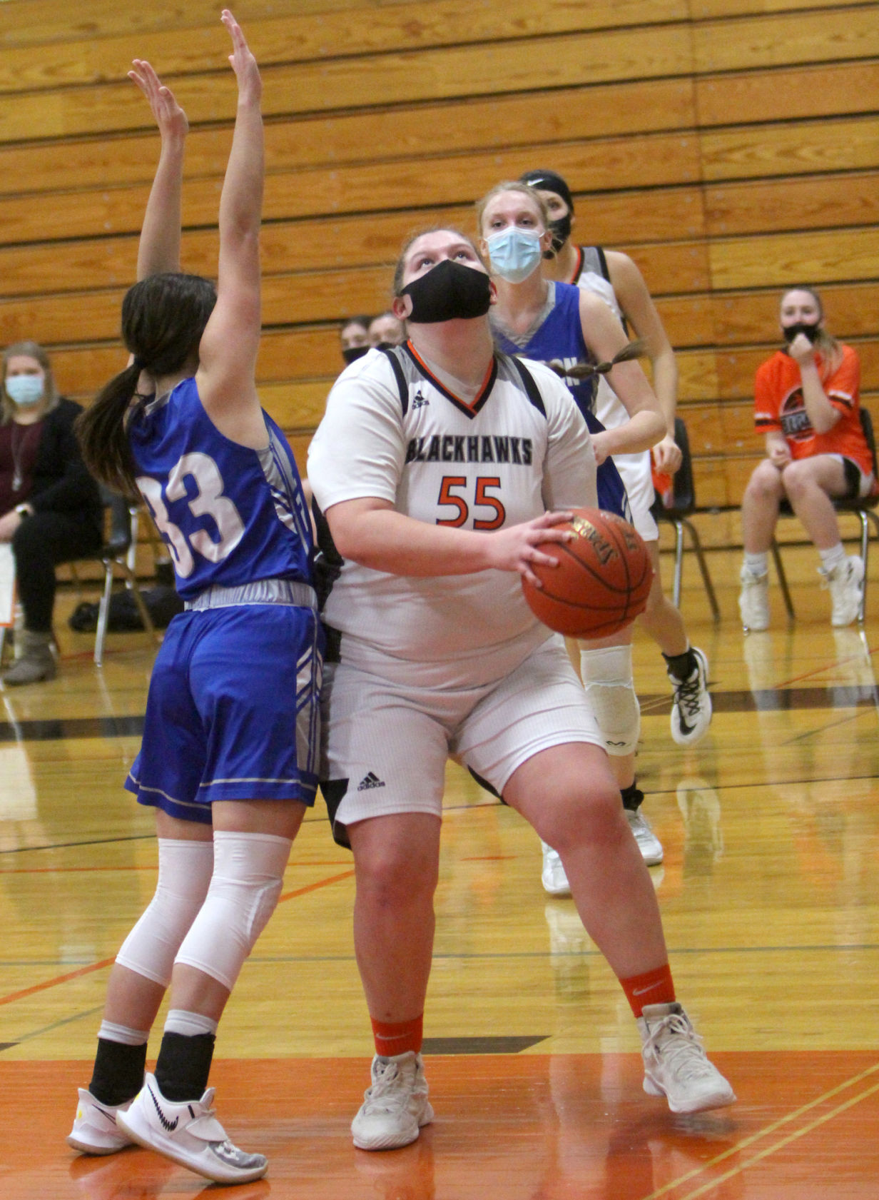 Cameron at Bloomer girls basketball 2-2-21